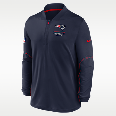 New England Patriots Sideline Men's Nike Dri-FIT NFL 1/2-Zip Top